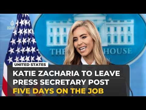 White House press secretary Katie Zacharia leaves post after just five days