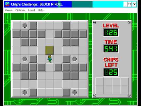Chip's Challenge 1 level 126 solution - 439 seconds