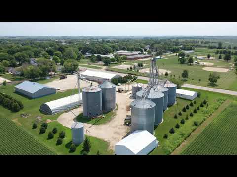 Allison Farmers Feed & Grain Aerial Tour - Allison, IA