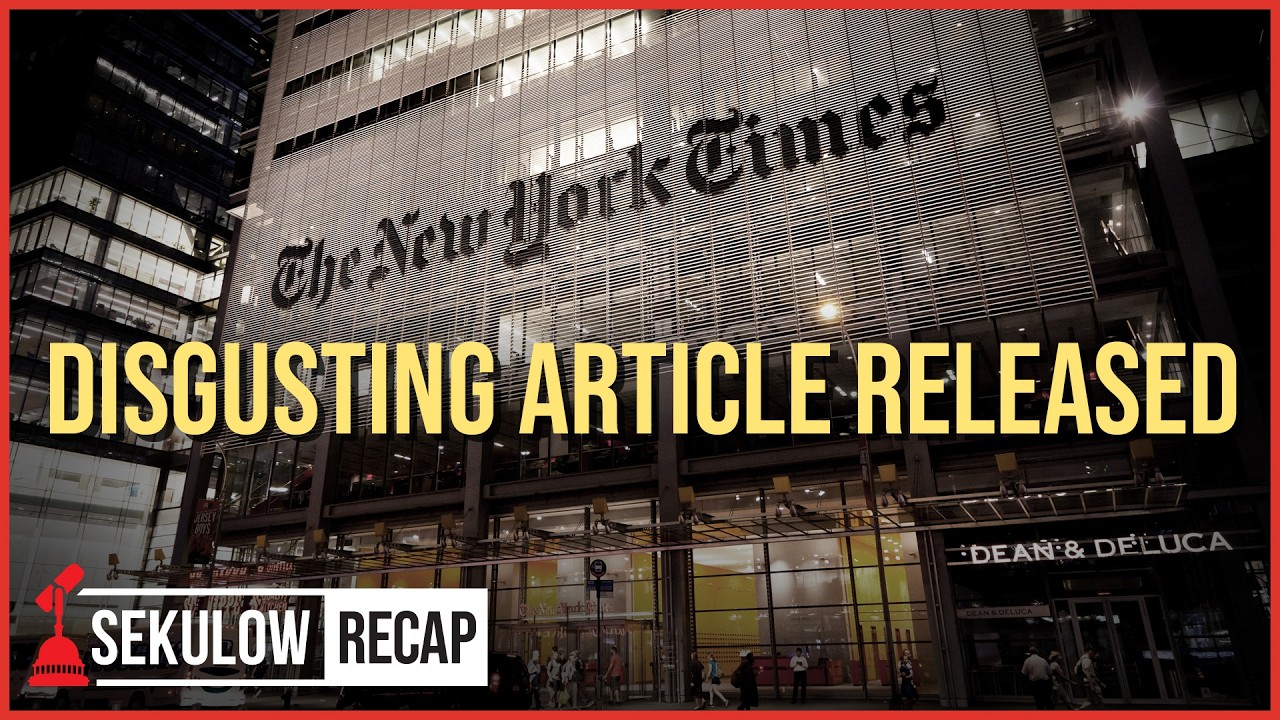 Disgusting NYT Article Published