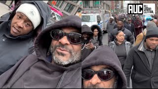 Jadakiss &amp; Jim Jones Pop Off 2nd Million Man March In The Streets Of NYC