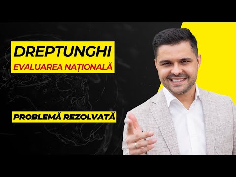 Problemă rezolvată: Dreptunghi. Triunghiuri asemenea. Linie mijlocie. Evaluarea Națională.
