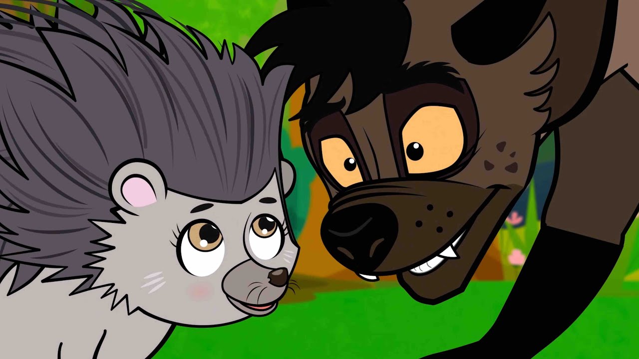 A Hiena e o Ouriço | Conto Infantil |  Desenho Animado Infantil com @OsAmiguinhosTV