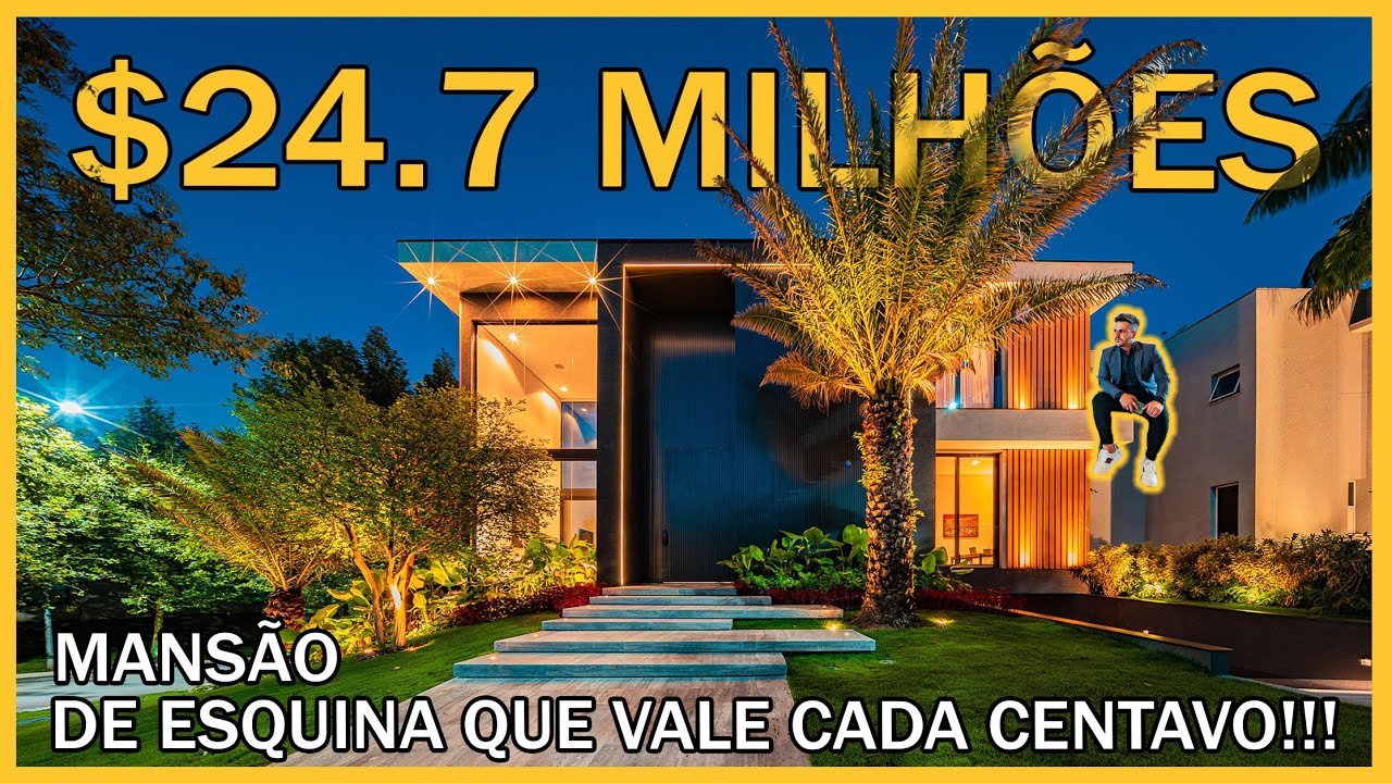 R$24,700,000.00 MANSION IN ALPHAVILLE - SP - WITH ROOFTOP - GYM - CINEMA -
