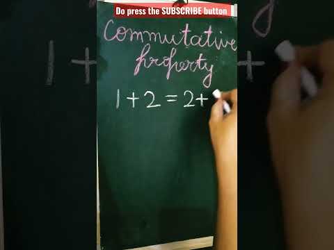 Commutative property I Property of numbers #properties #commutativeproperty #commutative #mathvideos