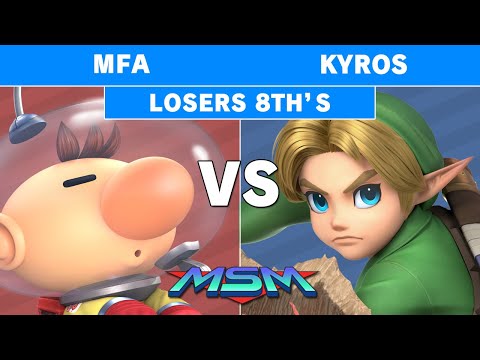 MSM Online 22 - MFA (Olimar) Vs. W8 | Kyros (Young Link) Losers 8th's - Smash Ultimate