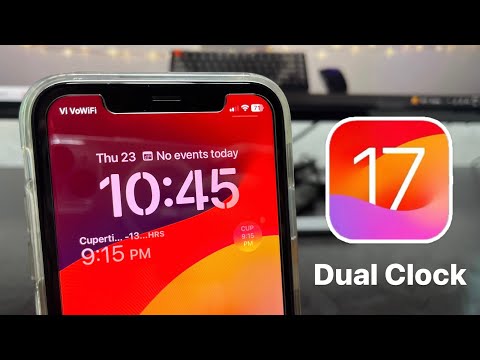 Enable Dual Clock on Lockscreen any iPhone iOS 17