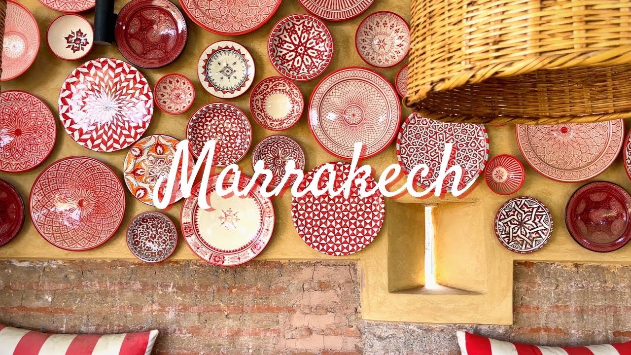 SUB『Travel Vlog』Exploring Marrakech｜Trendy spots｜caleche tours｜bon voyage｜4K