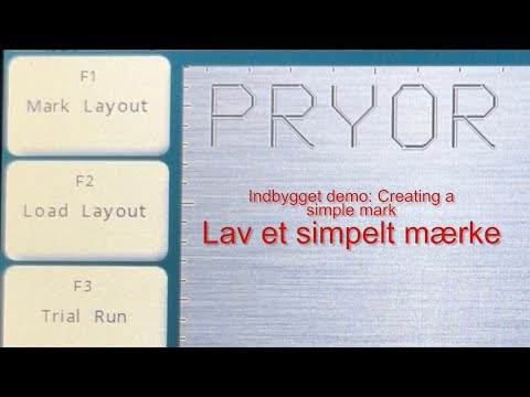 Lav et simpelt mærke PRYOR PortaDot 60-30 Touch batteridrevet bærbar mærkemaskine