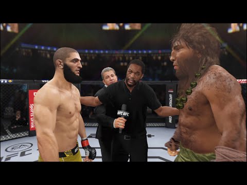 Khamzat Chimaev vs. Crazy Caveman - EA Sports UFC 4 - Crazy UFC 👊🤪