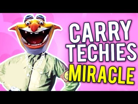 Genius Miracle- Carry Techies Gameplay Brutal Combo 1vs5 IMBA Show 7.07 WTF Dota 2