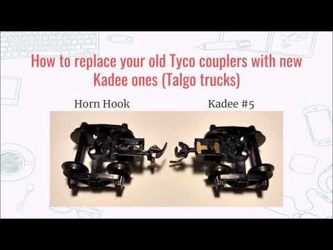How to Install Kadee Couplers on Tyco HO Scale Trains (Talgo Trucks)