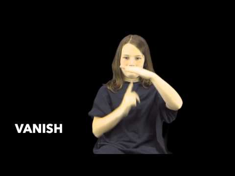 How to Sign Vanish in Auslan