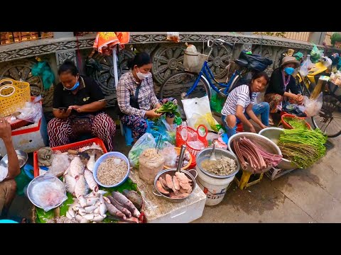 Phnom Penh Delicious Desserts, Fresh Fruit & More Food at Boeng Tompun Market Cambodia Street Food