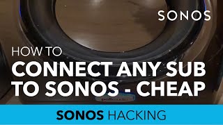 Connect any powered sub to Sonos with this Ikea Symfonisk DIY hack