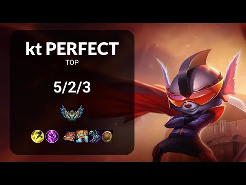 kt PerfecT Rumble vs Jayce TOP - KR CHALLENGER Patch 13.13