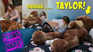 Prank Wars Teddy Bear Prank | Taylor and Vanessa
