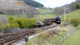 preview picture of video 'Steel, Steam and Stars 3: Caledonian 828 and Black 5 44801 23rd April 2012'