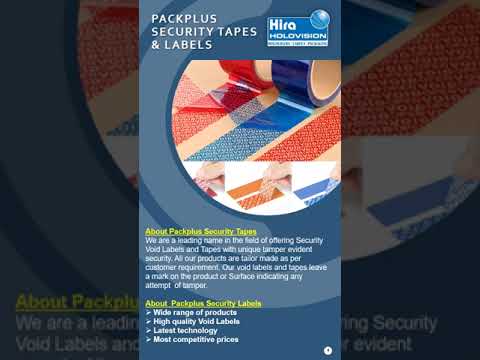 Tamper Evident Tape