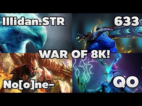 Double RAMPAGE! Illidan.STR(Morphling) vs 633(Sven) War of 8K MMR!