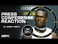Is Israel Adesanya’s legacy on the line at UFC 287? Press Conference Reaction | ESPN MMA