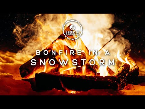 8 hours of snowstorm sounds for sleeping | blizzard sounds for sleeping and winter storm sounds