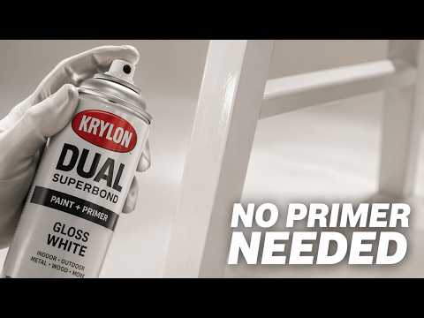 Krylon 'Dual' Superbond Aerosol Paint and Primer in Gloss White