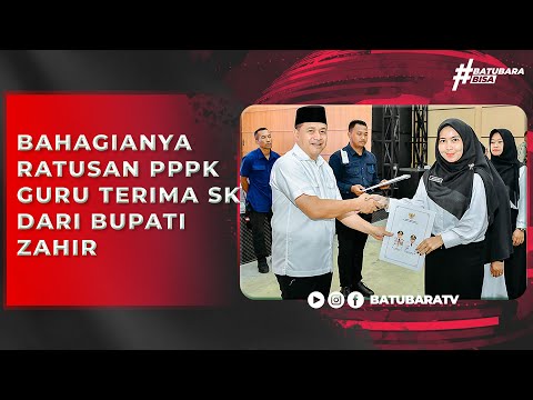 BAHAGIANYA RATUSAN PPPK GURU TERIMA SK DARI BUPATI ZAHIR