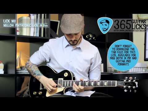 Lick 160/365 - Mellow Pentatonic Lick in Bm | 365 Guitar Licks Project