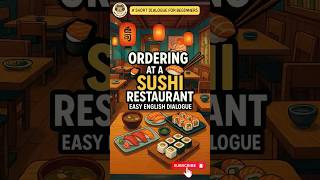 Ordering Food at a Sushi Restaurant 🍣 | English Conversation Practice | Daily Life Dialogue