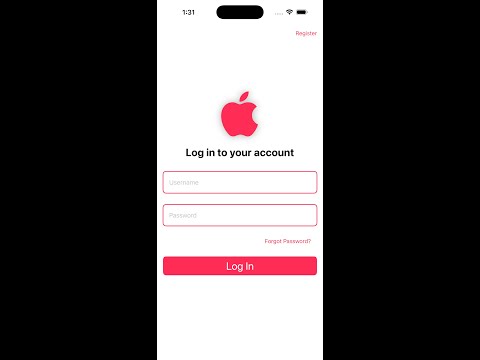 ✨ SwiftUI Login Screen UI Practice