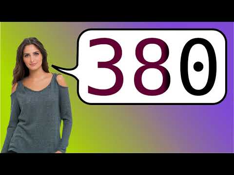 How to say '380' in French?