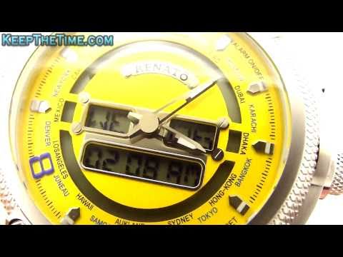 Renato Beast "X" Sportworld Traveler Ana-Digi Watch