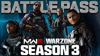 Everything In The Season 3 Battle Pass / Blackcell (Modern Warfare 3 & Warzone)