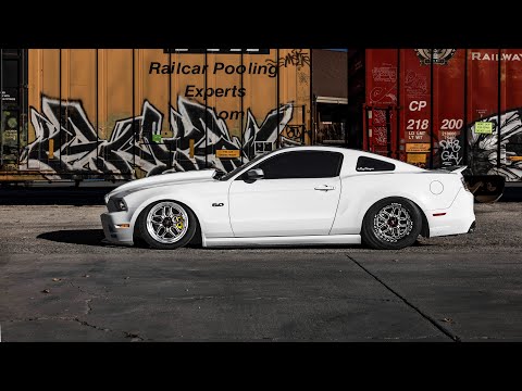 Bagged 5.0 Mustang dressed in the WELD Performance RF Laguna + Beadlock