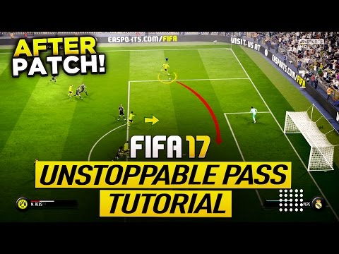 FIFA 17 AFTER PATCH UNSTOPPABLE PASS TUTORIAL - BEST WAY TO GLITCH THE GOALKEEPER - GROUND CROSS