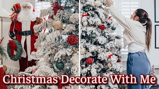 CHRISTMAS DECORATE WITH ME Pt 4 | CHRISTMAS TREE DECORATING | HIGH END TRADITIONAL CHRISTMAS DECOR