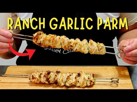 Ranch Garlic Parmesan Chicken Skewers | Quick & Easy Kabob Recipe