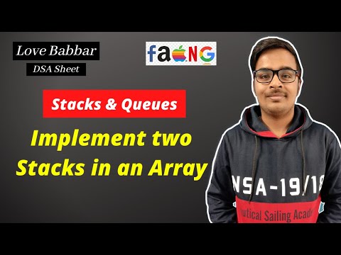 Implement Two Stacks In One Array Algorithm