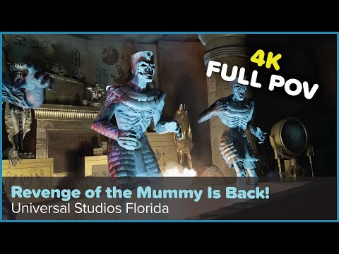 Revenge of the Mummy Ride Orlando — Full 4K POV