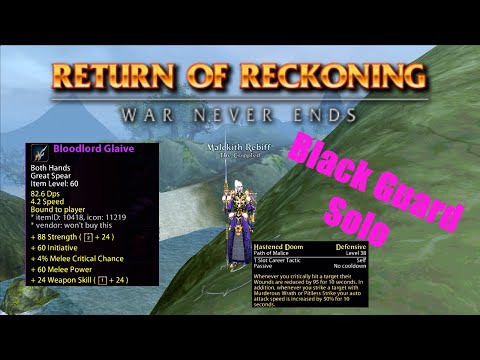 Warhammer Online RoR Blackguard Solo Roaming / Build guide