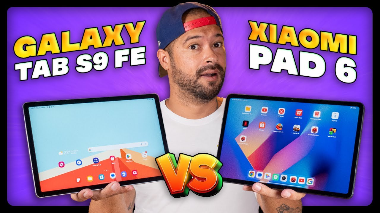 GALAXY TAB S9 FE vs XIAOMI PAD 6 qual COMPRAR?! 🤩