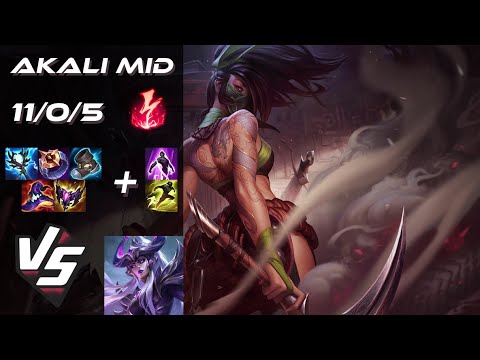 MID Akali vs Syndra - EU Challenger Patch 25.S1.5