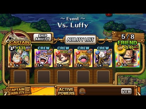 ARENA LUFFY vs LUFFY and STRAW HATS (luffy crew) + ROGER easy team optc