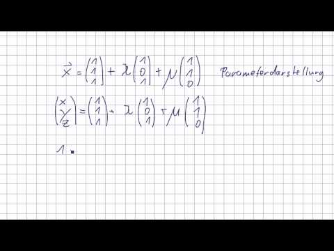 Mathematik für Informatik Studenten 73 - Vektoren : Ebenengleichung