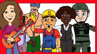 Jobs song, children song My Neighborhood (Official Video) Learn Occupations | Jobs song for kids