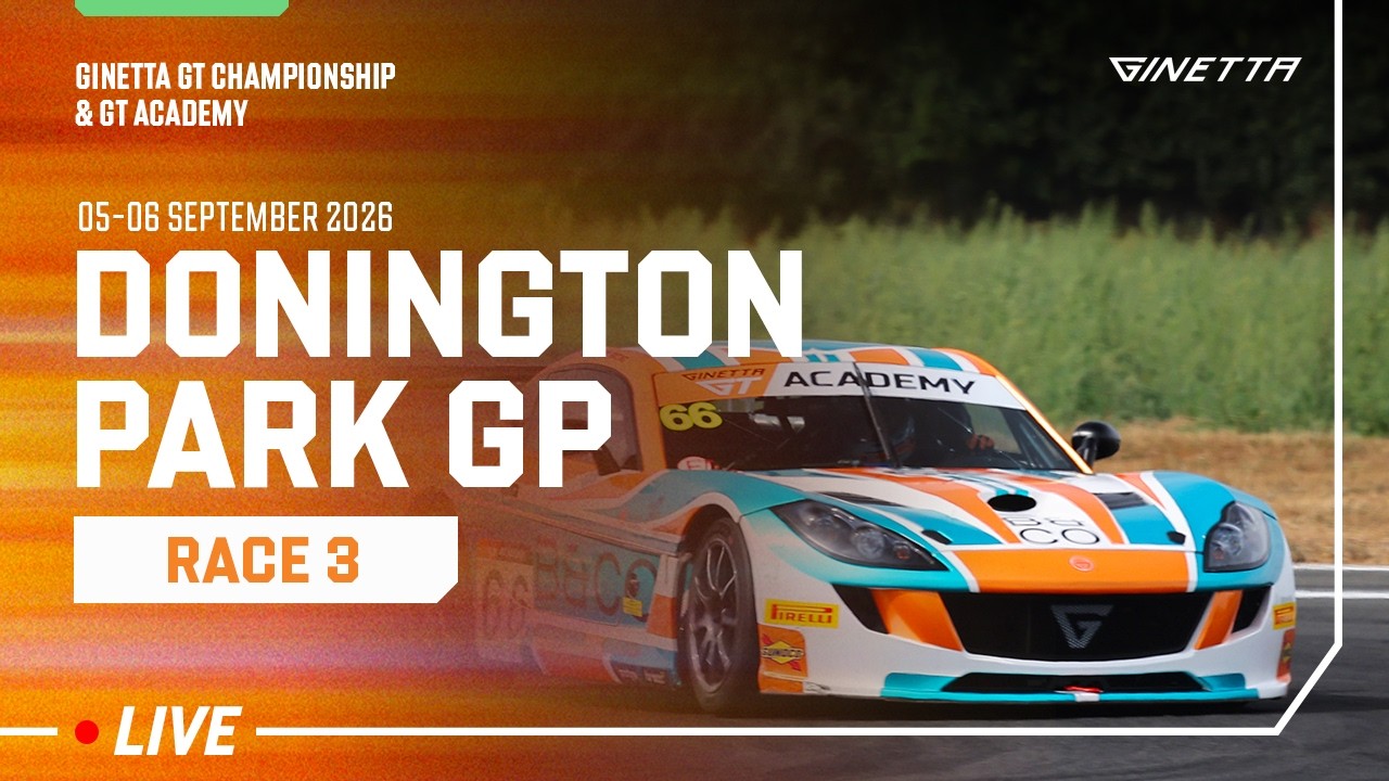 LIVE | Race 3 | Donington Park | Ginetta GT Championship & GT Academy