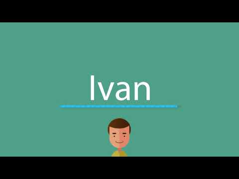 How to say Ivan