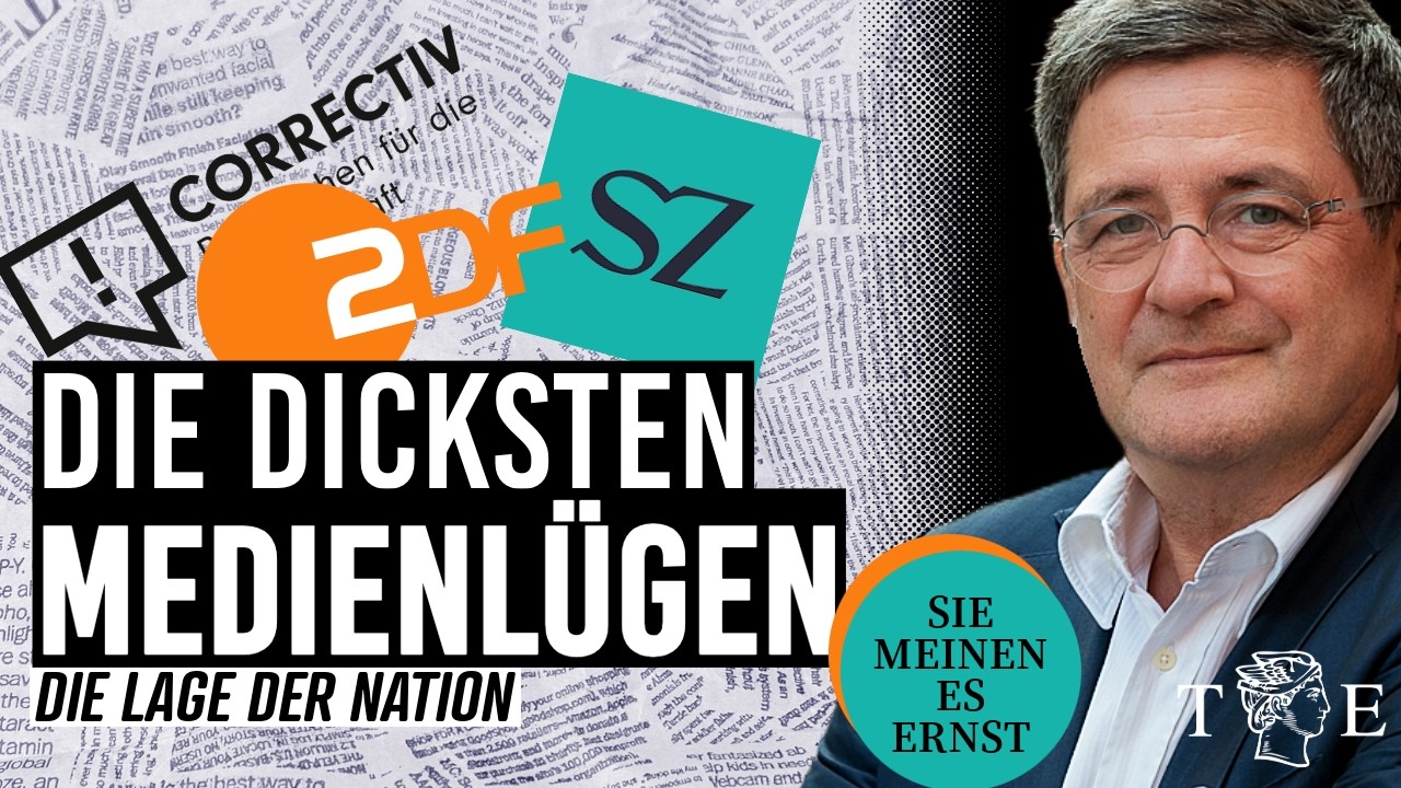 Die dicksten Medienlügen: sie meinen es ernst | Die Lage der Nation mit Roland Tichy