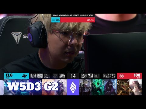 CLG vs 100 Thieves | Week 5 Day 3 S11 LCS Summer 2021 | CLG vs 100 W5D3 Full Game